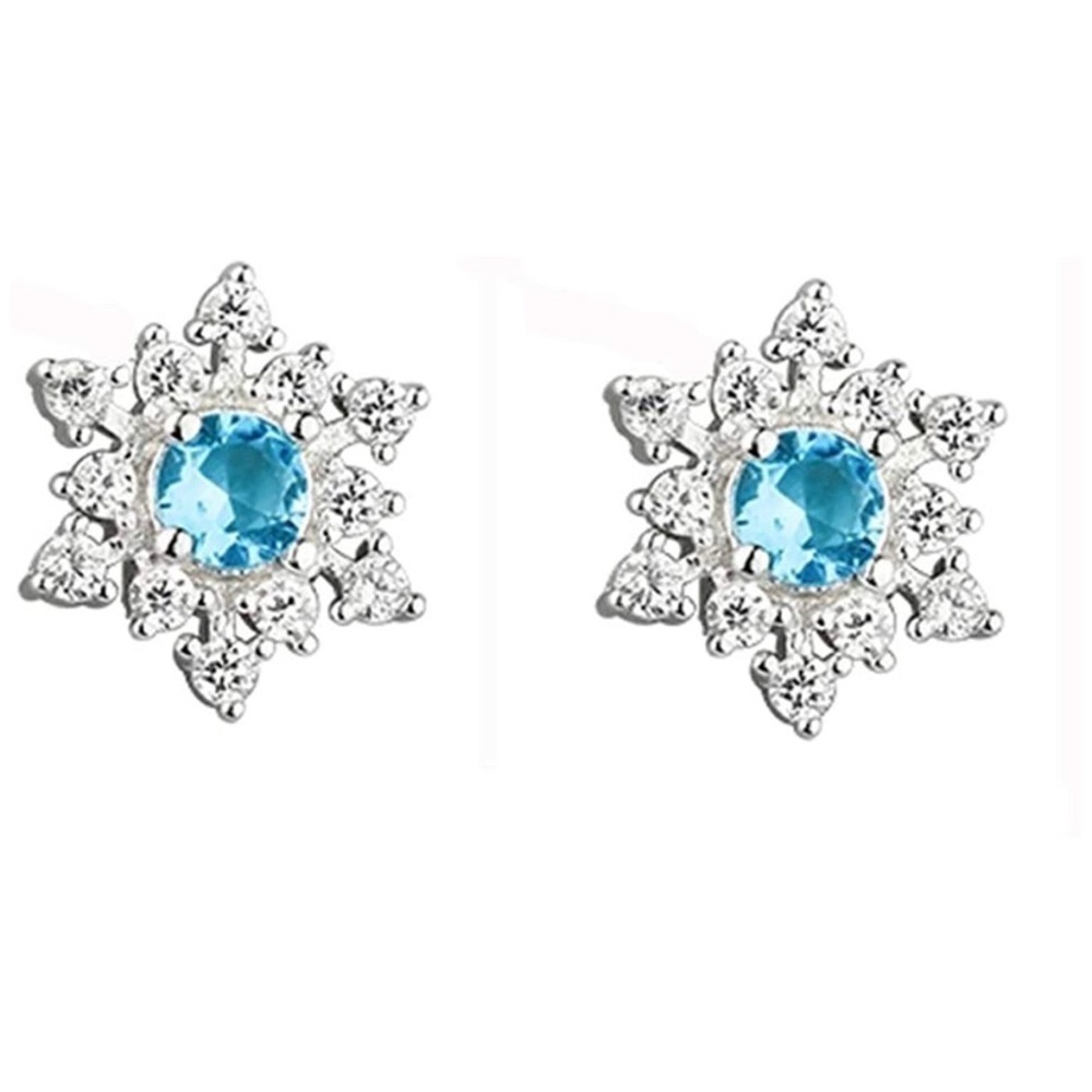 Frozen Snowflake Icy Earrings